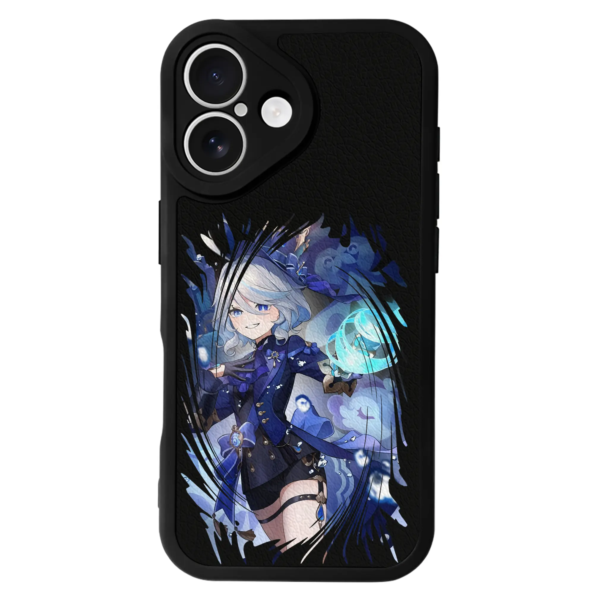 原 神 グッズ フリーナ - IPhone 16シリーズ対応 ・ シリコンスマホケース ・ レザー調 ・ 高精度フィット ・ 耐衝撃 ・ ワイヤレス充電対応 ・ 精密カット